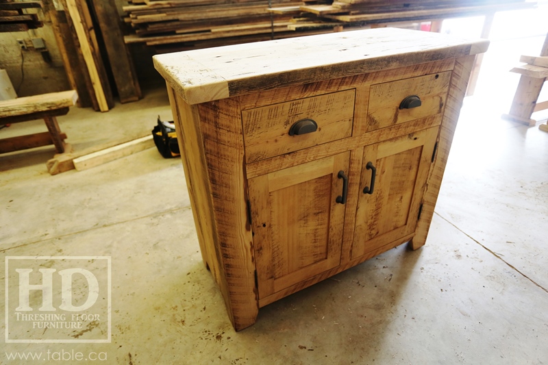 unfinished reclaimed wood buffet Ontario