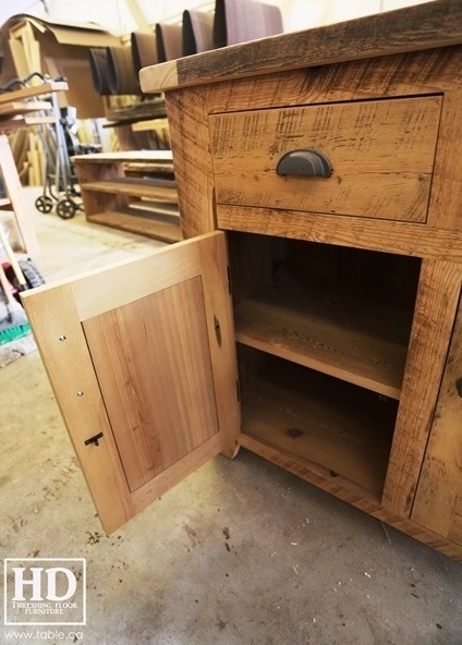 unfinished reclaimed wood buffet Ontario