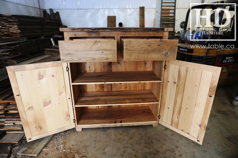 unfinished reclaimed wood buffet Ontario