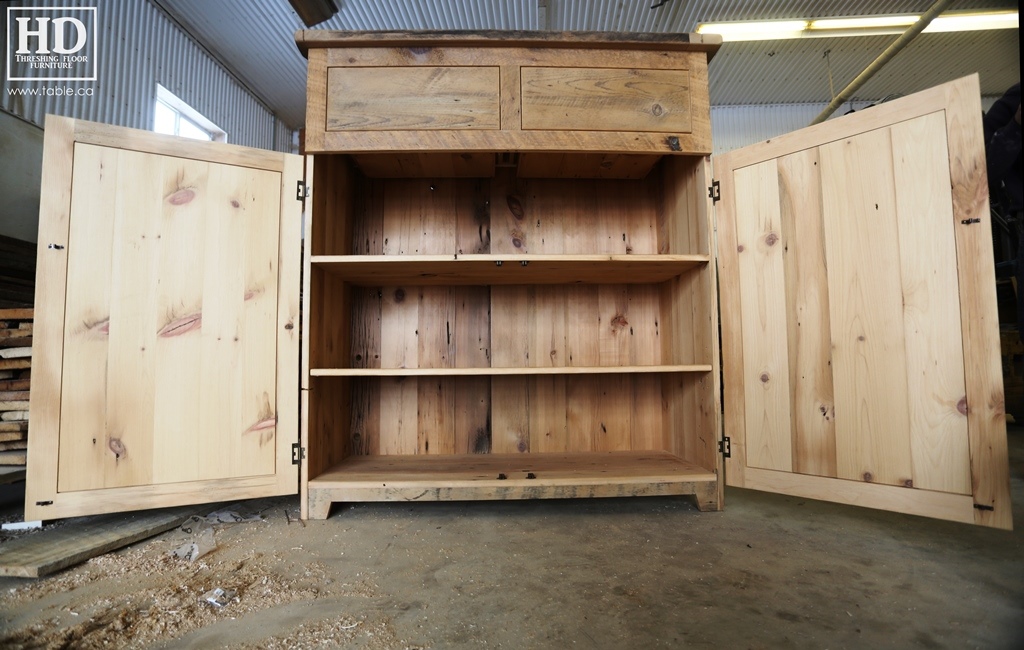 unfinished reclaimed wood buffet Ontario