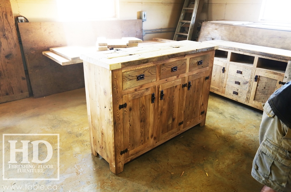 unfinished reclaimed wood buffet Ontario