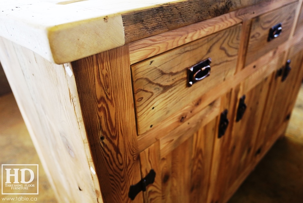 unfinished reclaimed wood buffet Ontario