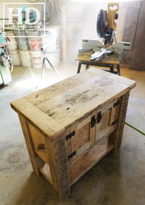 unfinished reclaimed wood buffet Ontario