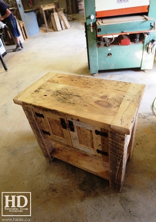 unfinished reclaimed wood buffet Ontario