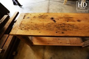 reclaimed wood console table, reclaimed wood sofa table, reclaimed wood hall table, reclaimed wood table Ontario, mennonite furniture, custom reclaimed wood furniture, solid wood furniture Ontario, cottage furniture Ontario, farmhouse table