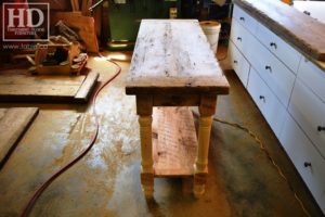 reclaimed wood console table, reclaimed wood sofa table, reclaimed wood hall table, reclaimed wood table Ontario, mennonite furniture, custom reclaimed wood furniture, solid wood furniture Ontario, cottage furniture Ontario, farmhouse table