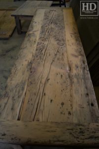 reclaimed wood console table, reclaimed wood sofa table, reclaimed wood hall table, reclaimed wood table Ontario, mennonite furniture, custom reclaimed wood furniture, solid wood furniture Ontario, cottage furniture Ontario, farmhouse table