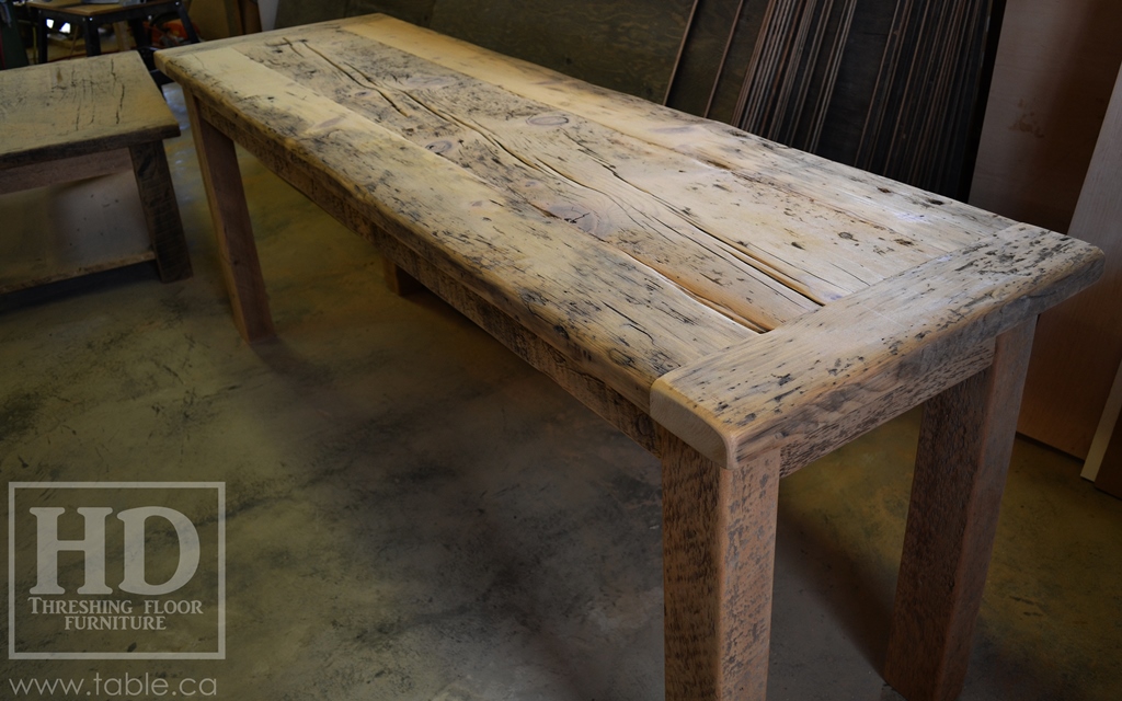Reclaimed Wood Console Table Ontario, Custom Console Table Canada