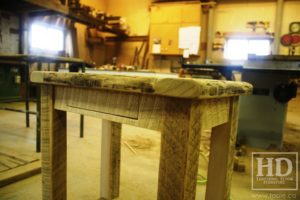 reclaimed wood console table, reclaimed wood sofa table, reclaimed wood hall table, reclaimed wood table Ontario, mennonite furniture, custom reclaimed wood furniture, solid wood furniture Ontario, cottage furniture Ontario, farmhouse table