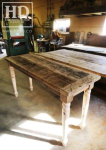 reclaimed wood console table, reclaimed wood sofa table, reclaimed wood hall table, reclaimed wood table Ontario, mennonite furniture, custom reclaimed wood furniture, solid wood furniture Ontario, cottage furniture Ontario, farmhouse table