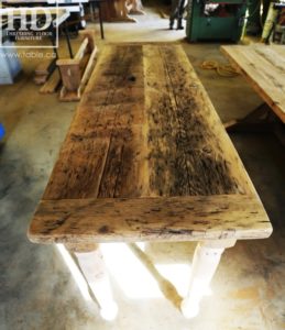 reclaimed wood console table, reclaimed wood sofa table, reclaimed wood hall table, reclaimed wood table Ontario, mennonite furniture, custom reclaimed wood furniture, solid wood furniture Ontario, cottage furniture Ontario, farmhouse table