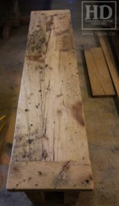 reclaimed wood console table, reclaimed wood sofa table, reclaimed wood hall table, reclaimed wood table Ontario, mennonite furniture, custom reclaimed wood furniture, solid wood furniture Ontario, cottage furniture Ontario, farmhouse table