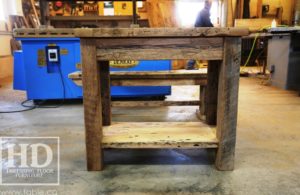 reclaimed wood console table, reclaimed wood sofa table, reclaimed wood hall table, reclaimed wood table Ontario, mennonite furniture, custom reclaimed wood furniture, solid wood furniture Ontario, cottage furniture Ontario, farmhouse table