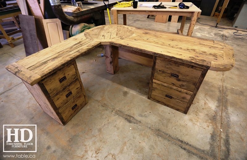 desk, desk, reclaimed wood desks, Ontario, HD Threshing Floor Furniture, Gerald Reinink, rustic