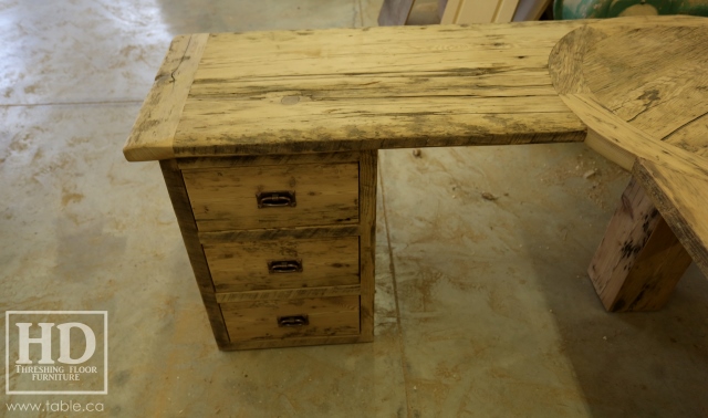 desk, desk, reclaimed wood desks, Ontario, HD Threshing Floor Furniture, Gerald Reinink, rustic