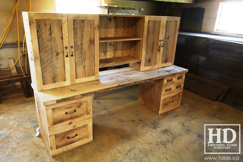 desk, desk, reclaimed wood desks, Ontario, HD Threshing Floor Furniture, Gerald Reinink, rustic