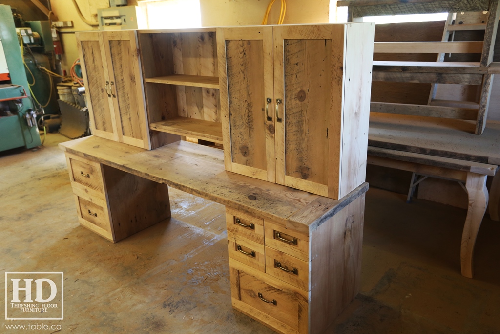 desk, desk, reclaimed wood desks, Ontario, HD Threshing Floor Furniture, Gerald Reinink, rustic