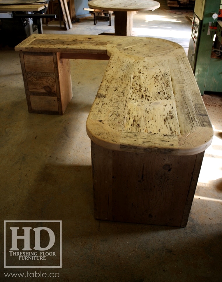 desk, desk, reclaimed wood desks, Ontario, HD Threshing Floor Furniture, Gerald Reinink, rustic, 