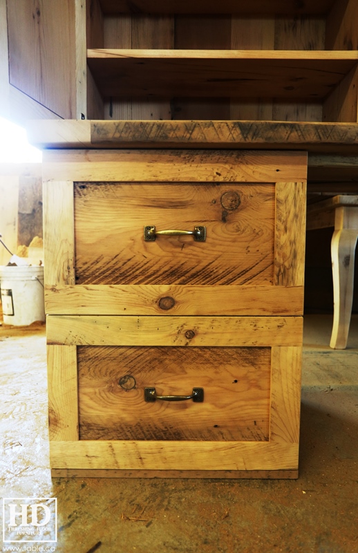 desk, desk, reclaimed wood desks, Ontario, HD Threshing Floor Furniture, Gerald Reinink, rustic. Ontario