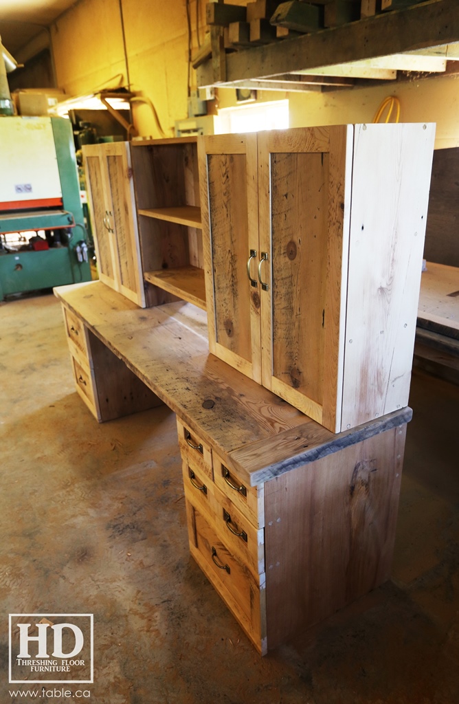 desk, desk, reclaimed wood desks, Ontario, HD Threshing Floor Furniture, Gerald Reinink, rustic. Ontario