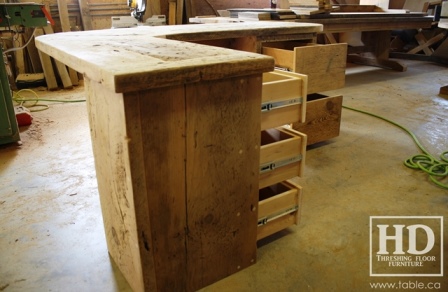 desk, desk, reclaimed wood desks, Ontario, HD Threshing Floor Furniture, Gerald Reinink, rustic, 