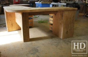 desk, desk, reclaimed wood desks, Ontario, HD Threshing Floor Furniture, Gerald Reinink, rustic,