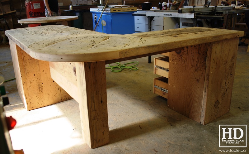 desk, desk, reclaimed wood desks, Ontario, HD Threshing Floor Furniture, Gerald Reinink, rustic, 
