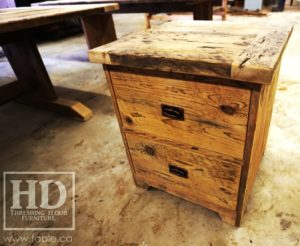 reclaimed wood end table, Ontario, reclaimed wood nightstand, unfinished reclaimed wood end table, side table, mennonite furniture, amish furniture, Gerald Reinink