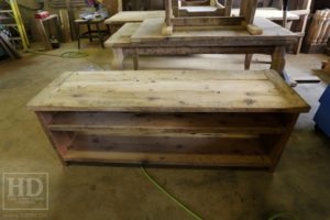 reclaimed wood shelving, Ontario, custom reclaimed wood furniture, Mennonite furniture, Gerald Reinink