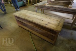 reclaimed wood shelving, Ontario, custom reclaimed wood furniture, Mennonite furniture, Gerald Reinink