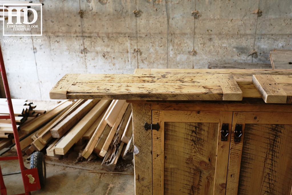 Ontario barnwood table tops, custom tops, HD Threshing Floor Furniture, rustic, distressed wood top, Gerald Reinink, mennonite furniture