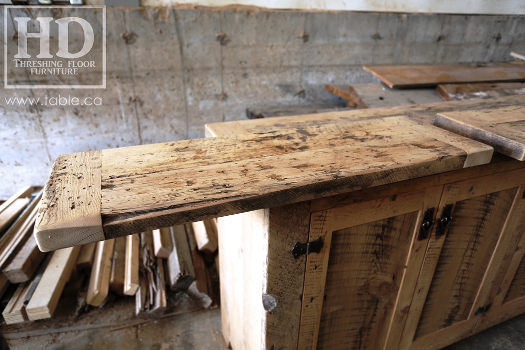 Ontario barnwood table tops, custom tops, HD Threshing Floor Furniture, rustic, distressed wood top, Gerald Reinink, mennonite furniture