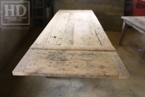 trestle table, Ontario, reclaimed wood table, rustic, Mennonite furniture