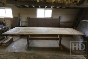 trestle table, Ontario, reclaimed wood table, rustic, Mennonite furniture
