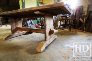 trestle table, Ontario, reclaimed wood table, rustic