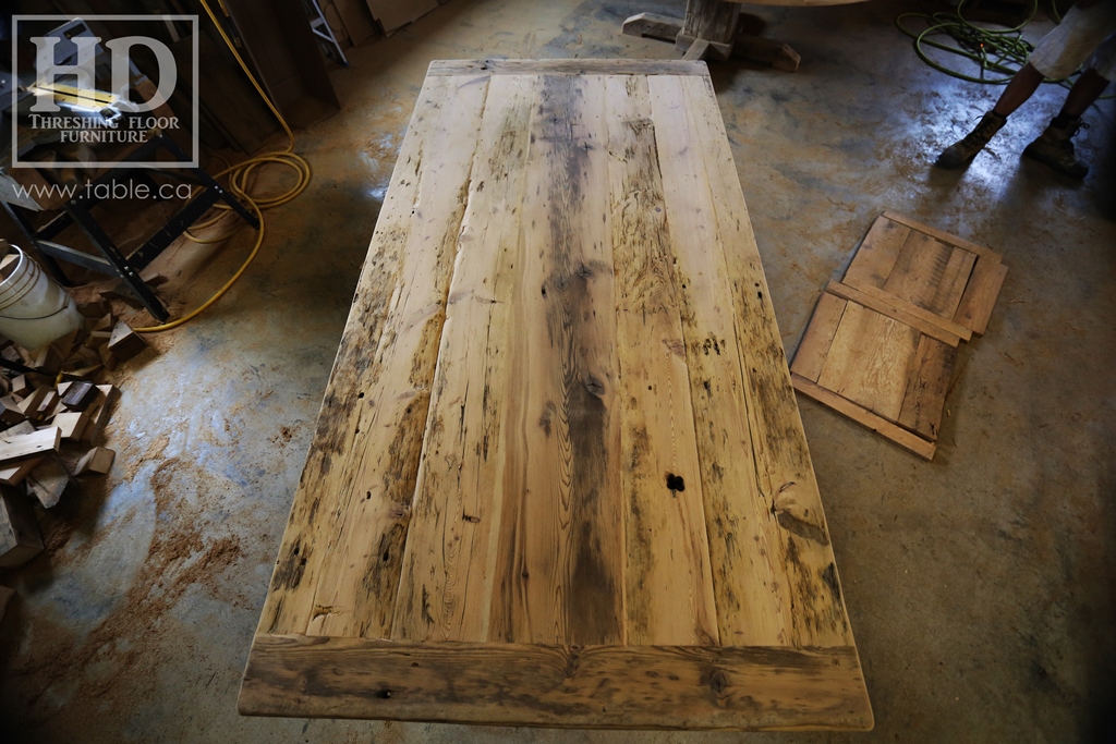 trestle table, Ontario, reclaimed wood table, rustic