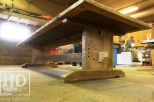 trestle table, Ontario, reclaimed wood table, rustic, Mennonite furniture