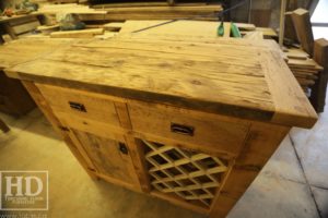 reclaimed wood buffet Ontario, reclaimed wood table Ontario, Gerald Reinink, rustic