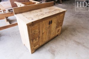 reclaimed wood buffet Ontario, reclaimed wood table Ontario, Gerald Reinink, rustic