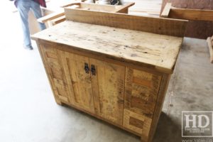 reclaimed wood buffet Ontario, reclaimed wood table Ontario, Gerald Reinink, rustic