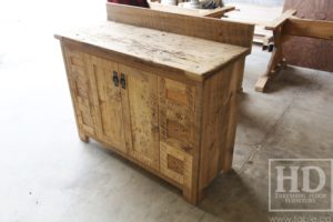 reclaimed wood buffet Ontario, reclaimed wood table Ontario, Gerald Reinink, rustic