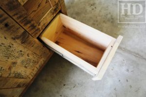 reclaimed wood buffet Ontario, reclaimed wood table Ontario, Gerald Reinink, rustic