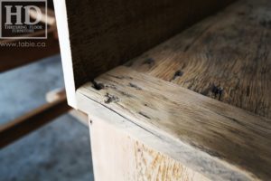 reclaimed wood buffet Ontario, reclaimed wood table Ontario, Gerald Reinink, rustic