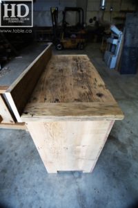 reclaimed wood buffet Ontario, reclaimed wood table Ontario, Gerald Reinink, rustic