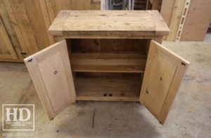 reclaimed wood buffet Ontario, reclaimed wood table Ontario, Gerald Reinink, rustic