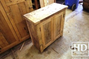 reclaimed wood buffet Ontario, reclaimed wood table Ontario, Gerald Reinink, rustic