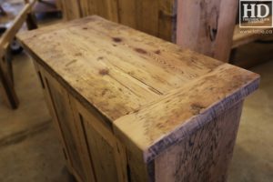 reclaimed wood buffet Ontario, reclaimed wood table Ontario, Gerald Reinink, rustic