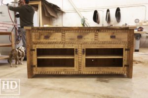 reclaimed wood buffet Ontario, reclaimed wood table Ontario, Gerald Reinink, rustic