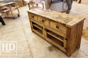 reclaimed wood buffet Ontario, reclaimed wood table Ontario, Gerald Reinink, rustic