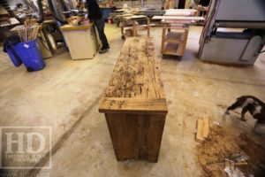 reclaimed wood buffet Ontario, reclaimed wood table Ontario, Gerald Reinink, rustic
